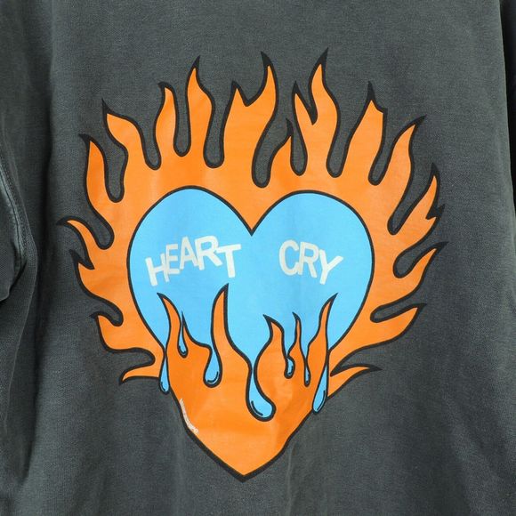 SEU Worship Heart Cry Sweatshirt Adult Large Gray/Grey Christian Prophetic Pop - Picture 3 of 4